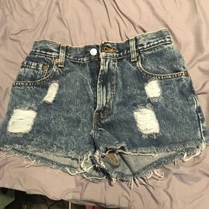 Levis shorts urban renewal denim